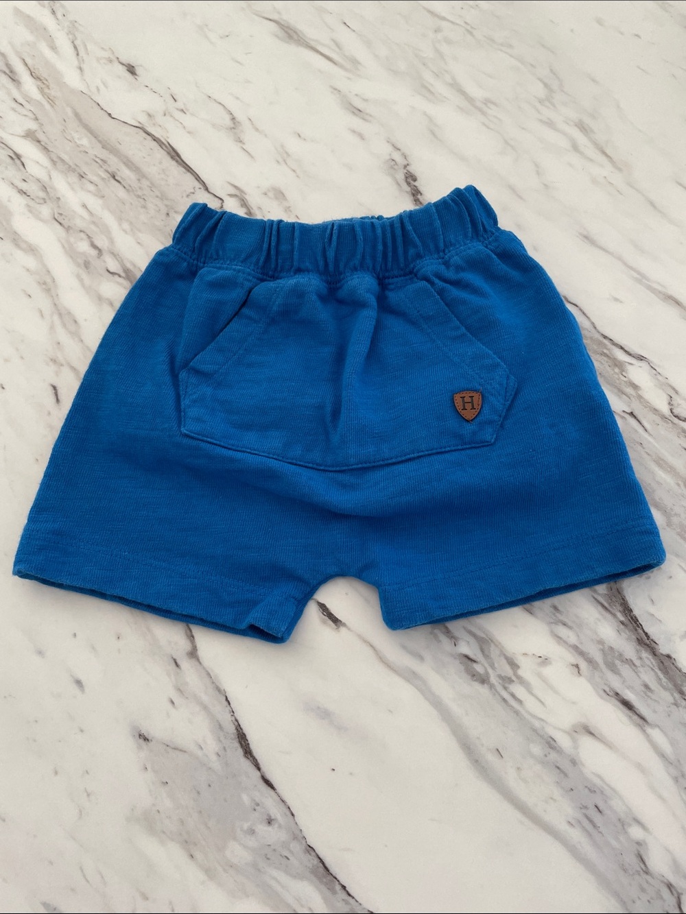 Blue Hatley Baby Pull-On Shorts with Front Pocket